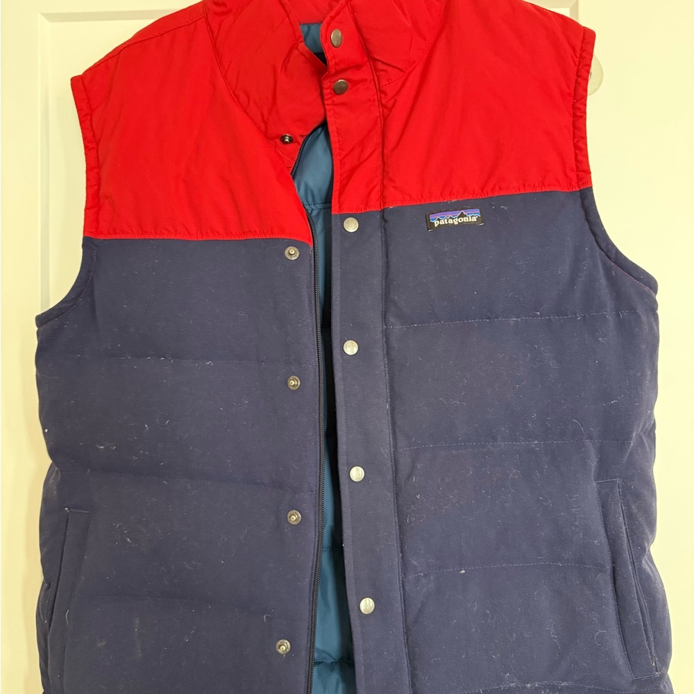 Patagonia Vibrant Red and Deep Blue Vest